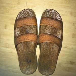 Hawaiian Pali Sandals - Light Brown